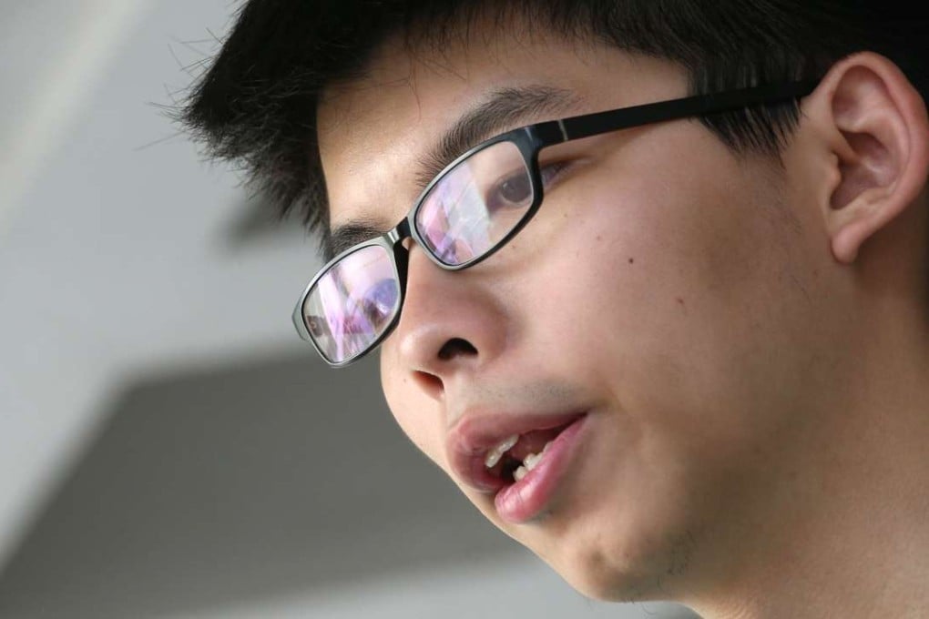 Joshua Wong asked the High Court last month to grant permission for the matter to be argued in court. Photo: K. Y. Cheng