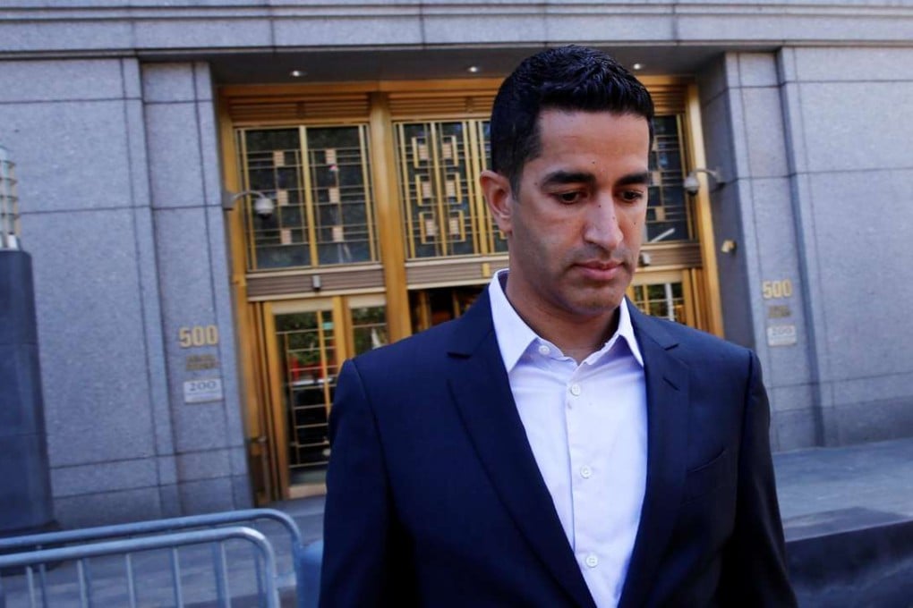 Sanjay Valvani departs Federal Court after a hearing following his arrest in New York on June 15. He was found dead in an apparent suicide on Tuesday, CNBC reported. Photo: Reuters