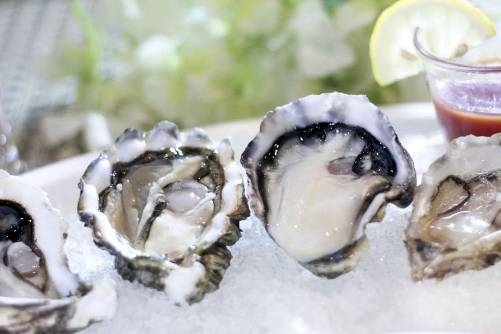 Oysters four ways at Greens Cafe.