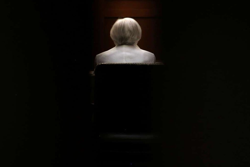 Federal Reserve Board Chair Janet Yellen testifies before the Senate Banking Committee at Capitol Hill in Washington. Photo: Reuters