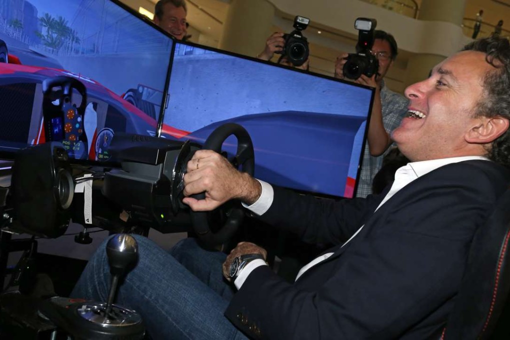 The virtual reality race is the brainchild of Alejandro Agag, chief executive of Formula E. Photo: SCMP Pictures