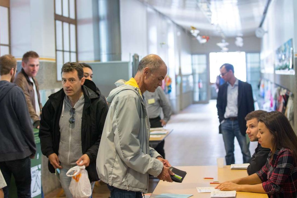 The universal basic income proposal was roundly defeated by the electorate in Switzerland, with 77 per cent voting against. Photo: Xinhua