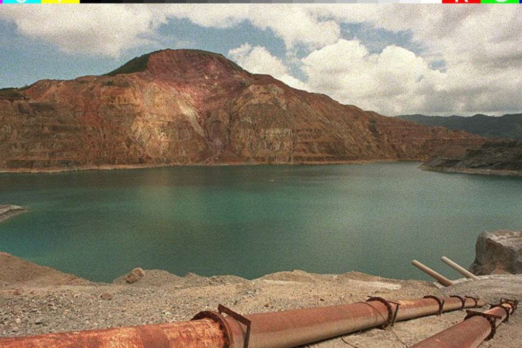An open pit mine belonging to Canadian company Marcopper in Marinduque. Photo: AFP