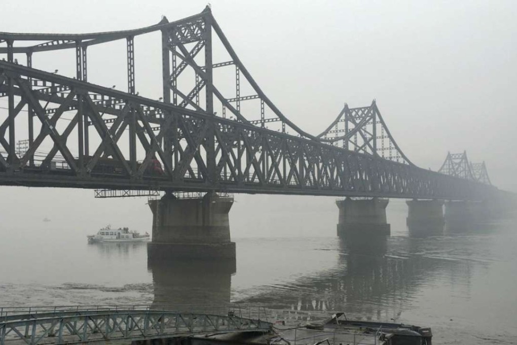 A bridge at Dandong linking China and North Korea. Photo: Reuters