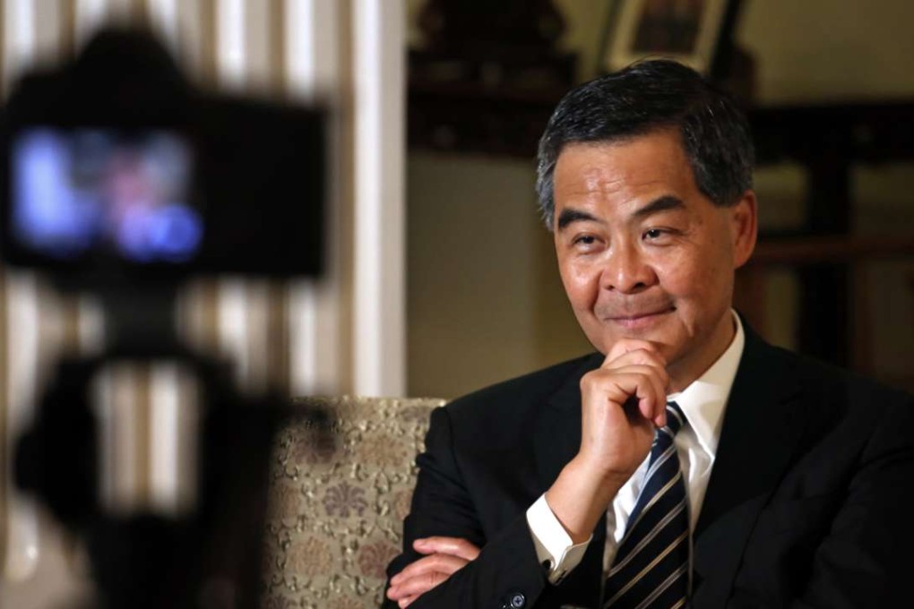 Chief Executive Leung Chun-ying at Government House in Central. Photo: Nora Tam, SCMP