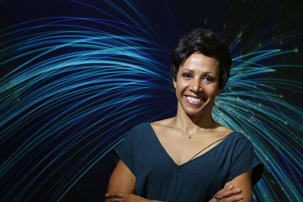 British middle-distance runner and Olympic champion Kelly Holmes in Admiralty. Photo: Nora Tam