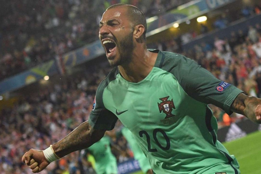 Portugal's forward Ricardo Quaresma celebrates AFP PHOTO / FRANCISCO LEONG