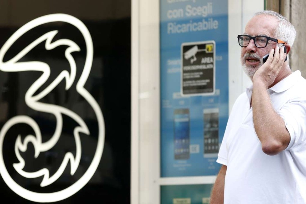 The European Commission blocked a deal that would have merged the operations of Hutchison subsidiary Three UK with O2, creating Britain’s biggest mobile network operator. Photo: Bloomberg