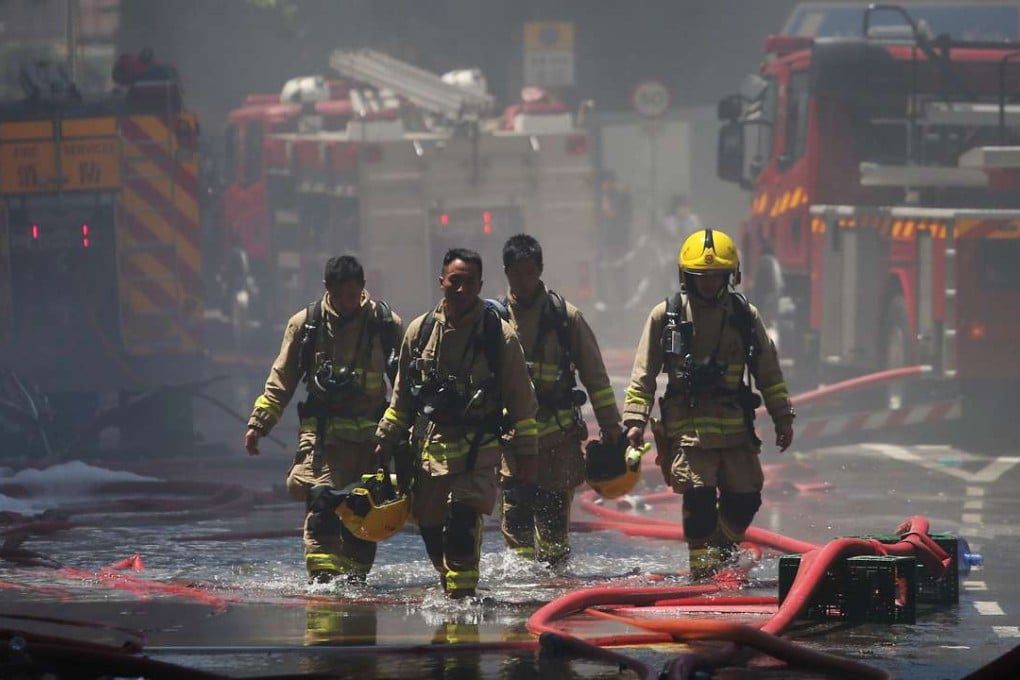 The efforts of all those firefighters who participated in putting out the blaze are highly appreciated. Photo: Sam Tsang