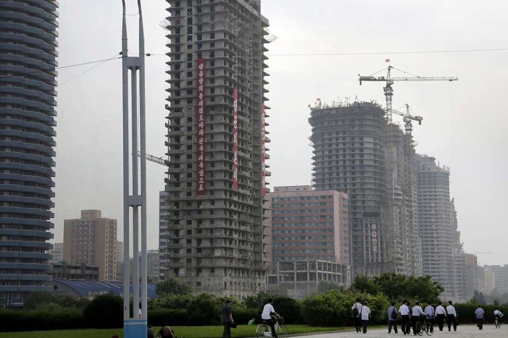 Pyongyang’s new Ryomyong Street is to have North Korea’s tallest apartment building. Photo: AP