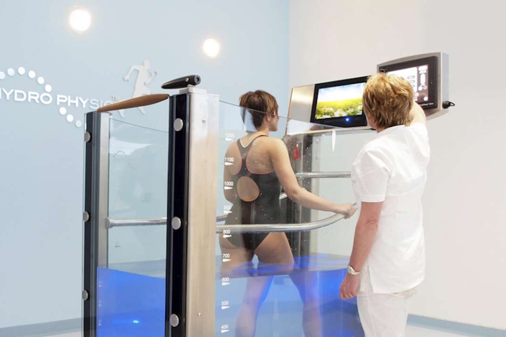 Hydro Physio hydrotherapy treadmill.