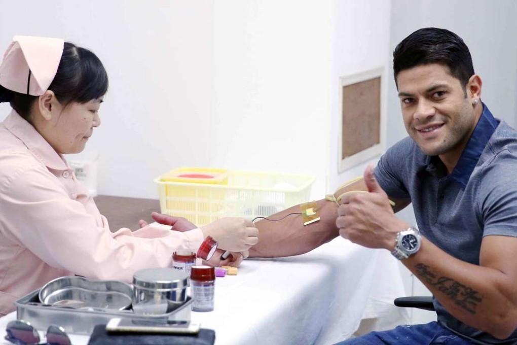 Brazilian Hulk arrived in Shanghai on Wednesday to sign for Sven-Goran Eriksson's Shanghai SIPG. Photo: AFP
