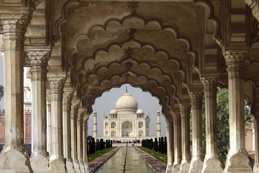 The Taj Mahal, in Agra, India.