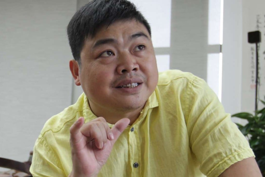 Zhu Mingyue, the founder and CEO of Zhubajie.com, says the site is the biggest trademark registration agent in the country, with 2,000 orders every day. Photo: Simon Song