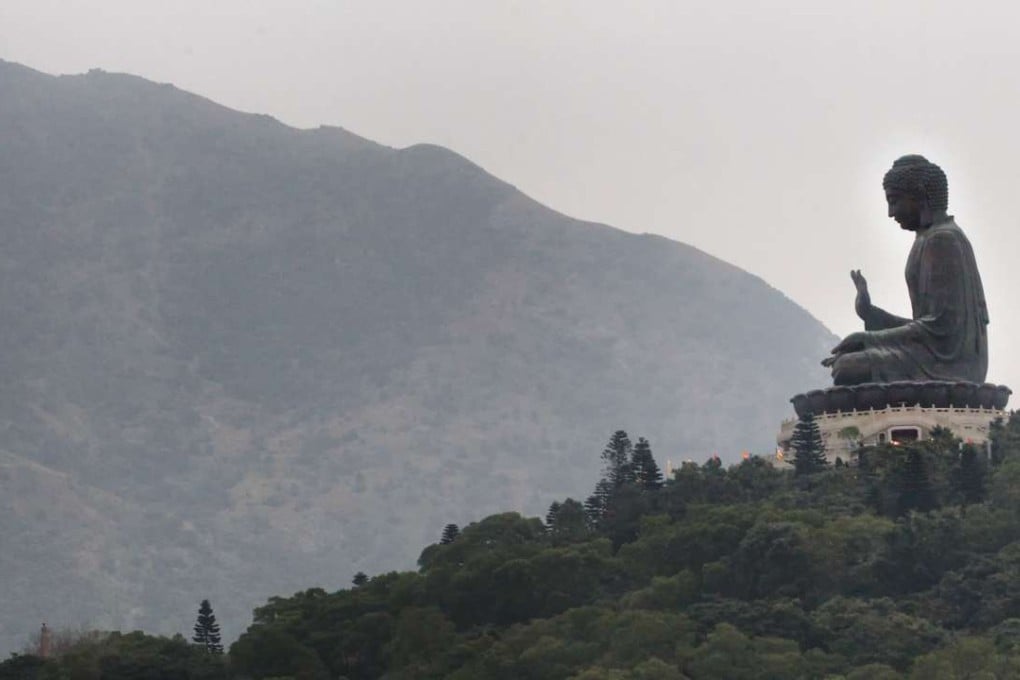General view of Tian Tan Buddha at Po Lin Monastery on Lantau. 12DEC13
