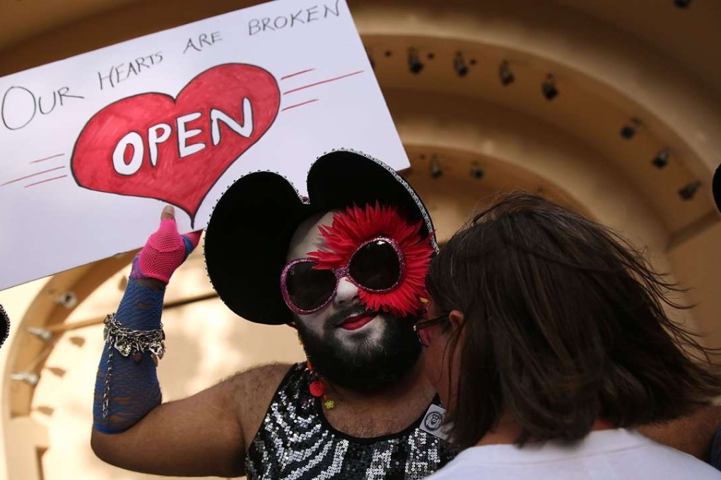A memorial service on June 19 in Orlando, Florida. Photo: AFP