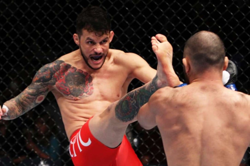 Hong Kong-based Alberto Mina will make his American UFC debut in Las Vegas on Thursday. Photo: Getty Images