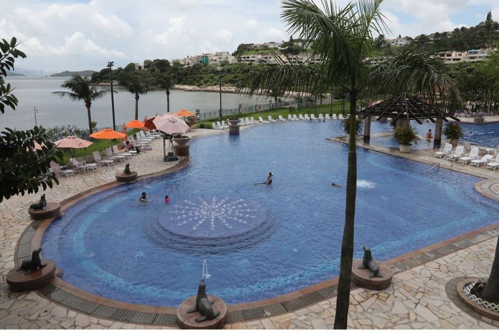 The pool at Club Siena in Discovery Bay where two children got into trouble. Photo: Edward Wong