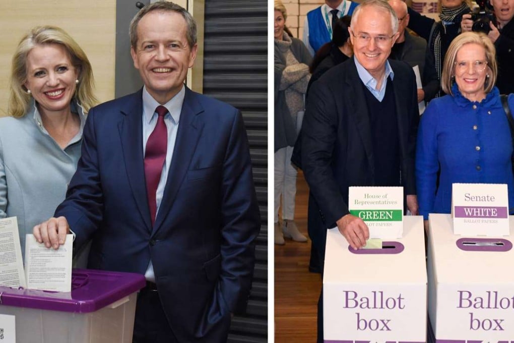 The coalitions, led by Australian Prime Minister Malcolm Turnbull (right) and his rival Bill Shorten (left), have failed to secure the required 76 seats to form a government. Photo: AFP