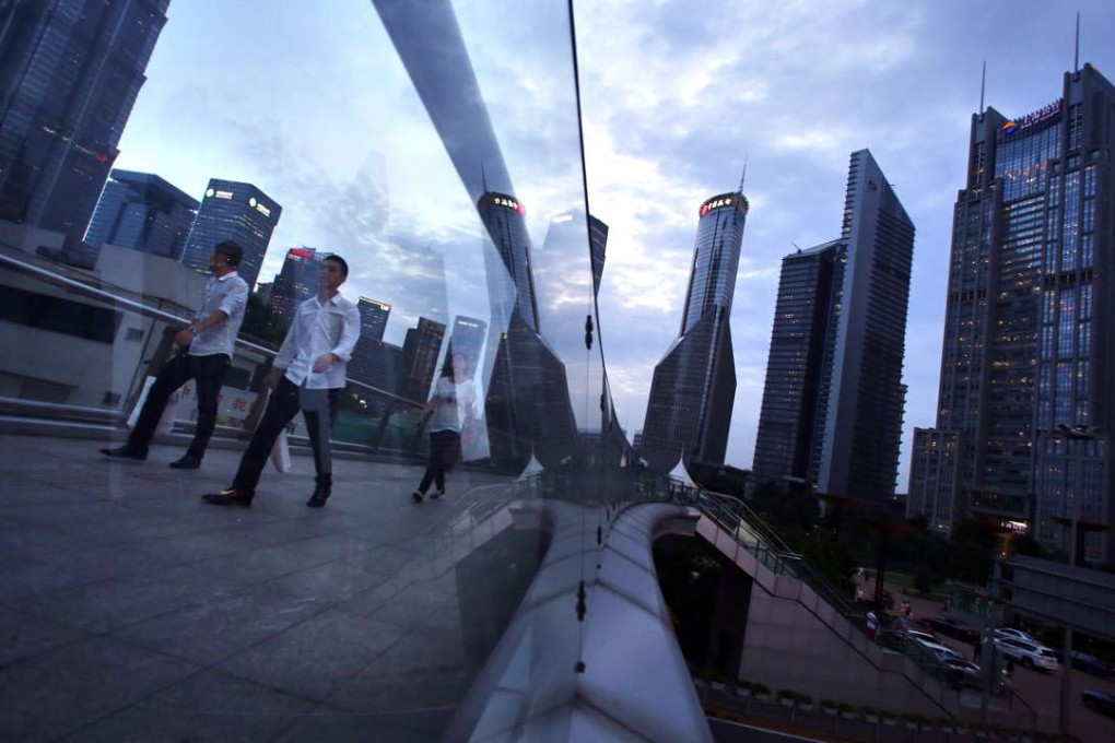 The exodus of P2P companies has rattled the Shanghai CBD office market. Photo: Reuters