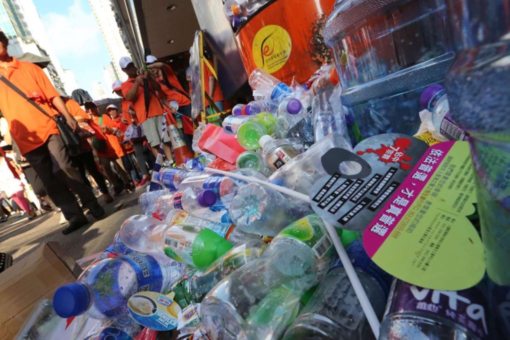 Five million bottles are dumped every day in Hong Kong. Photo: Felix Wong