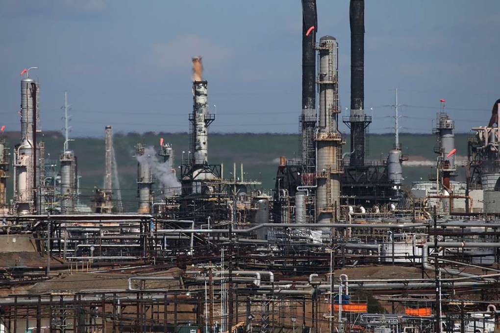 View of a Chevron refinery in Richmond, California. Market observers are keenly watching to see if US crude production ticks higher with crude prices having roughly doubled since February. Photo: AFP
