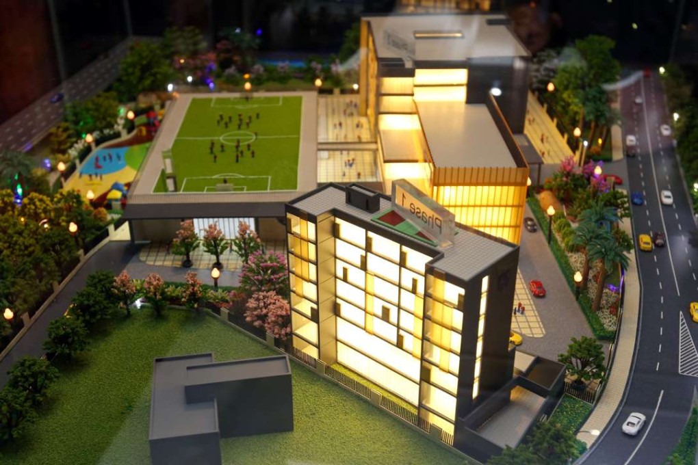A model of what Mount Kelly International School will look like. Photo: Dickson Lee