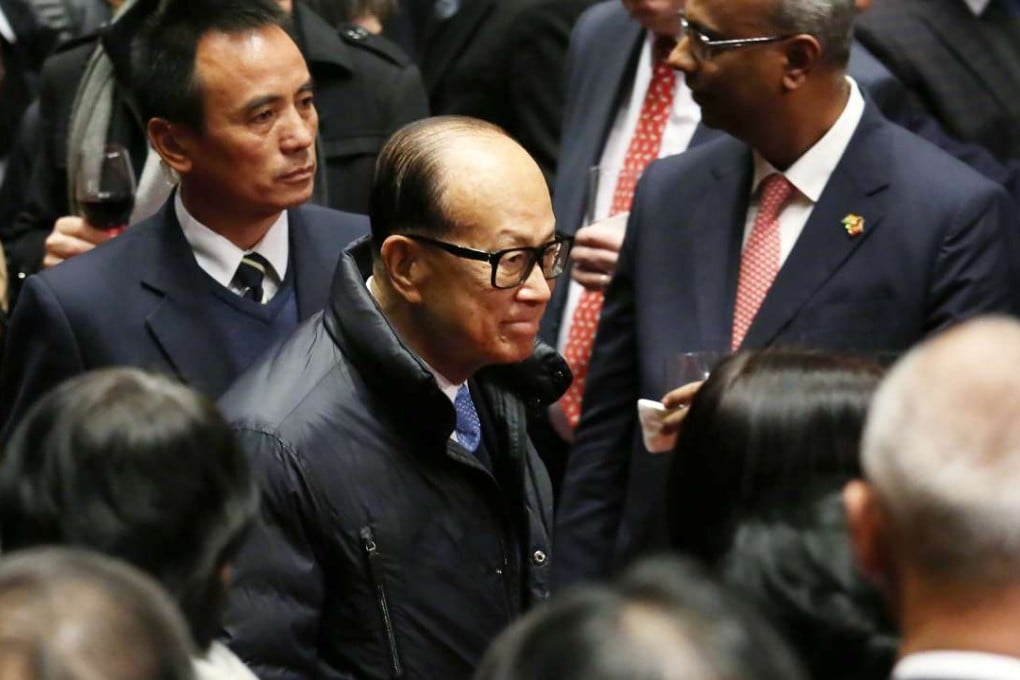 Hong Kong billionaire Li Ka-shing attends the Liaison Office spring reception at the HKCEC in Wan Chai on January 26, 2016. Photo: Nora Tam