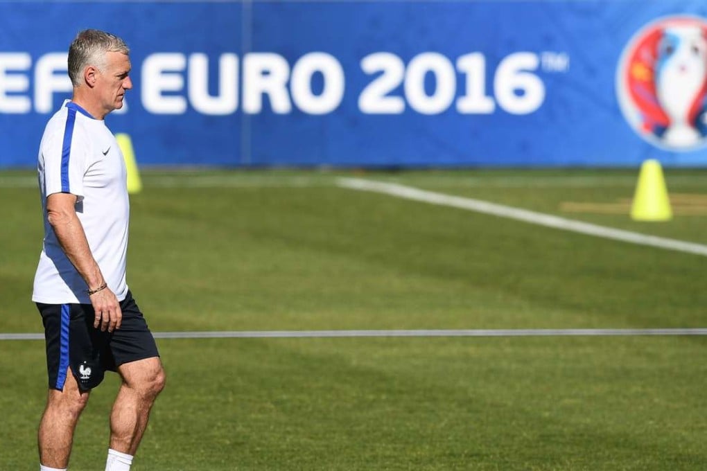 France's coach Didier Deschamps attends a training session AFP