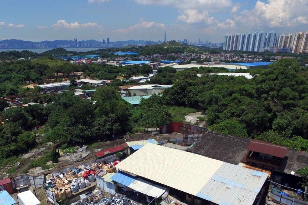 Illegal e waste dumping grounds in Yuen Long. Photo: Bruce Yan