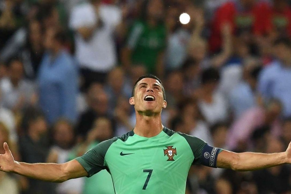 Cristiano Ronaldo celebrates Portugal’s passage to the final. Photo: AFP