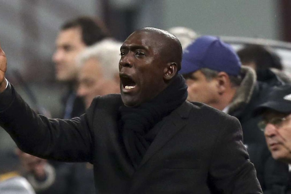 New Shenzhen FC coach Clarence Seedorf during his time as AC Milan coach in 2014. He lasted just four months in the job at Milan. Photos: Reuters