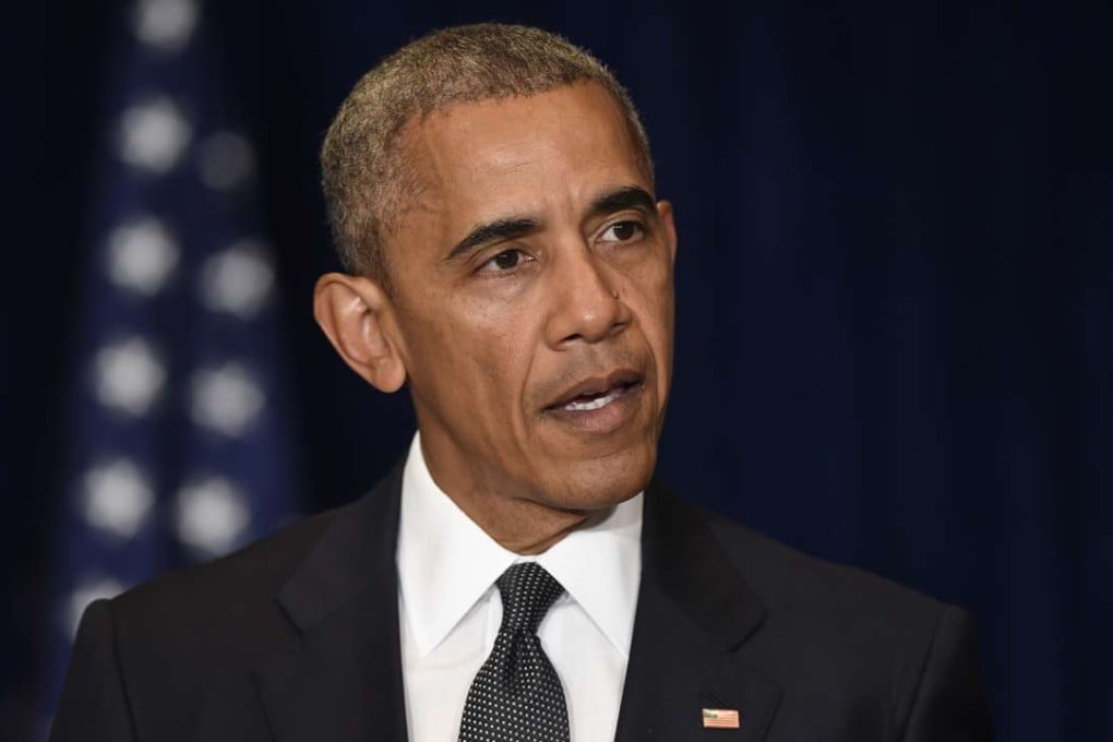 President Barack Obama addresses the overnight shooting of police officers in Dallas, Texas, in Warsaw, Poland, July 8, 2016, before attending the Nato Summit. Photo: AP