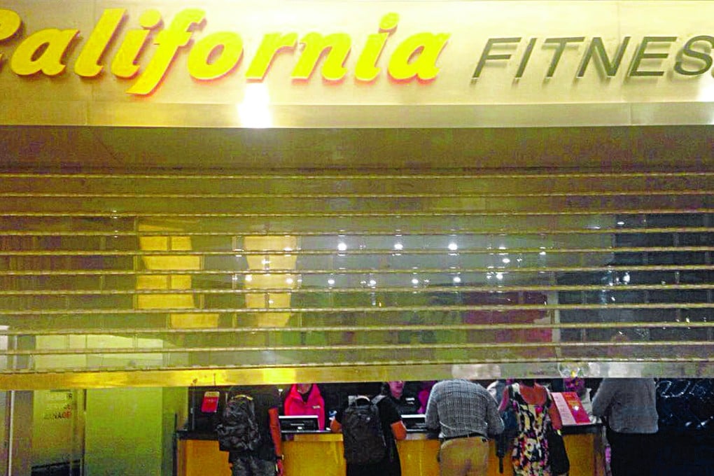 This branch of California Fitness in Beijing was closed on Friday. Photo: SCMP Pictures