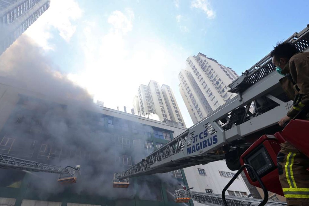 The Ngau Tau Kok blaze broke out in an area containing numerous mini-storage facilities. Photo: Felix Wong