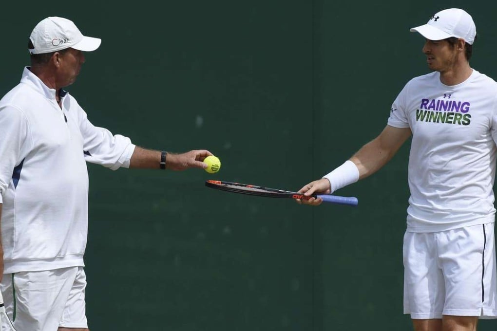 Andy Murray with his coach Ivan Lendl. Photo: Reuters