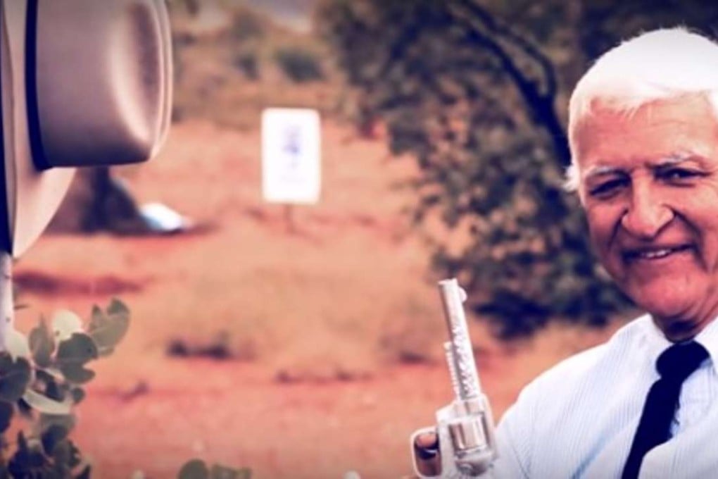 The cowboy hat-wearing political maverick Bob Katter sparked controversy last month with a campaign video showing him shooting opponents from Australia’s two major parties. Photo: SCMP Picture