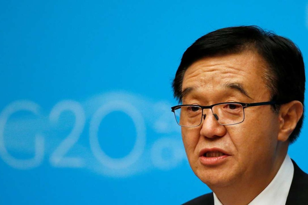 Commerce Minister Gao Hucheng attends a session during the 2016 G20 Trade Ministers Meeting in Shanghai on Sunday. Photo: Reuters