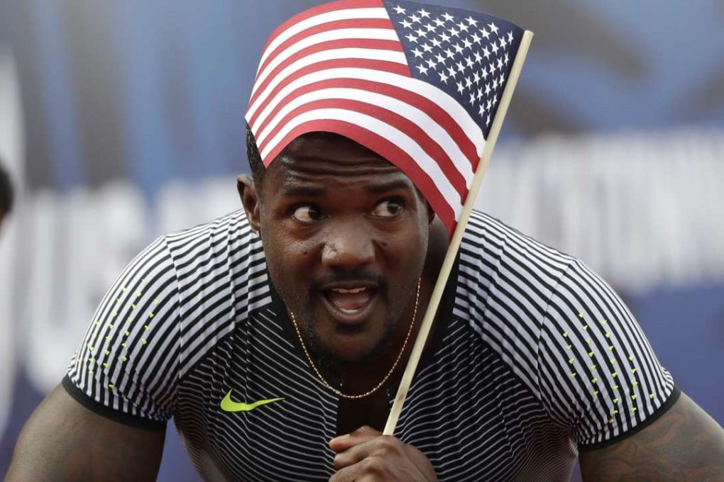 Justin Gatlin celebrates his win in the men's 200 meres at the US Olympic Track and Field Trials. Photo: AP