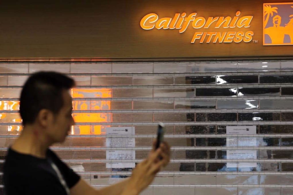 The shuttered California Fitness branch in Hung Hom that sparked fears about the chain’s future. Photo: Felix Wong
