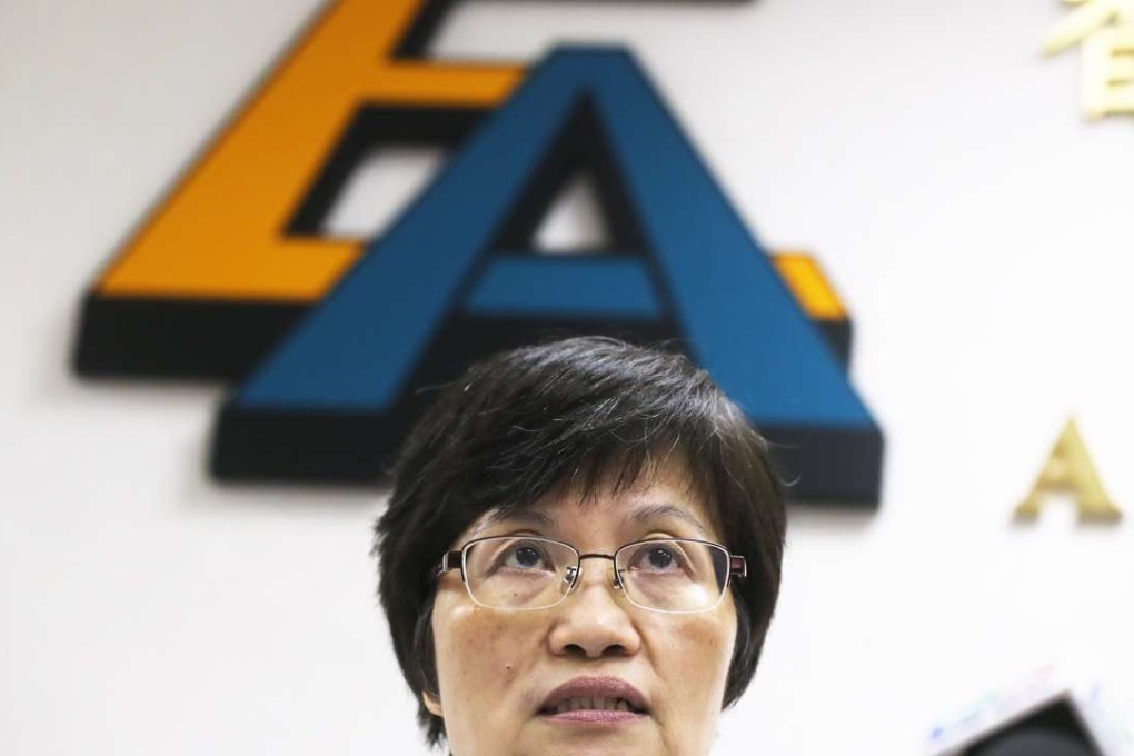 Hong Kong Examinations and Assessment Authority Public Examinations Director Christina Lee meets the media after the release of the 2016 Hong Kong Diploma of Secondary Education Examination results. Photo: Edward Wong