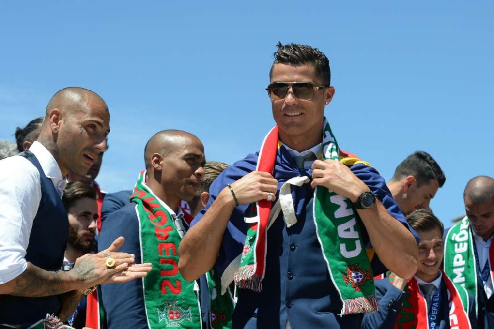 Cristiano Ronaldo attends the celebrations. Xinhua
