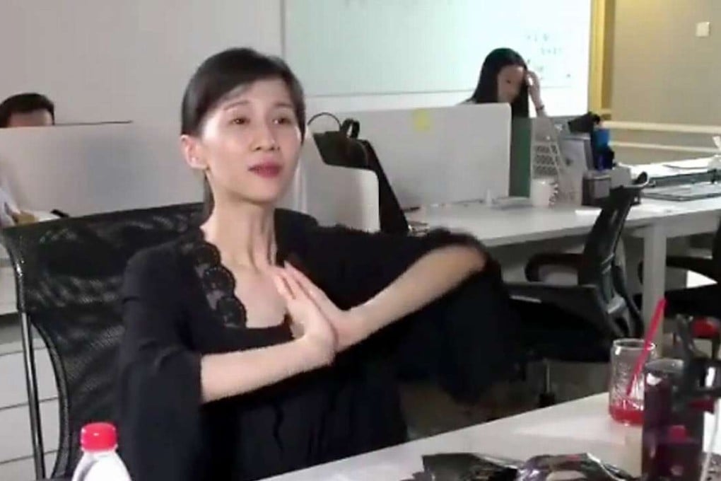 Papi Jiang during her first live streaming show. Photo: SCMP Pictures