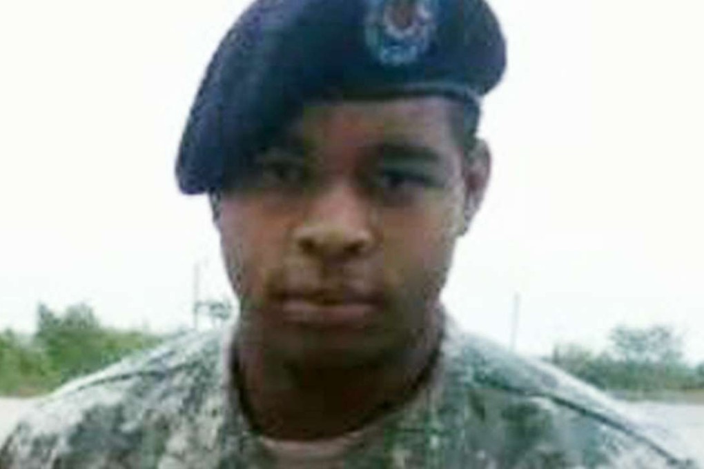 Dallas gunman Micah Johnson in his US Army uniform. Photo: AP