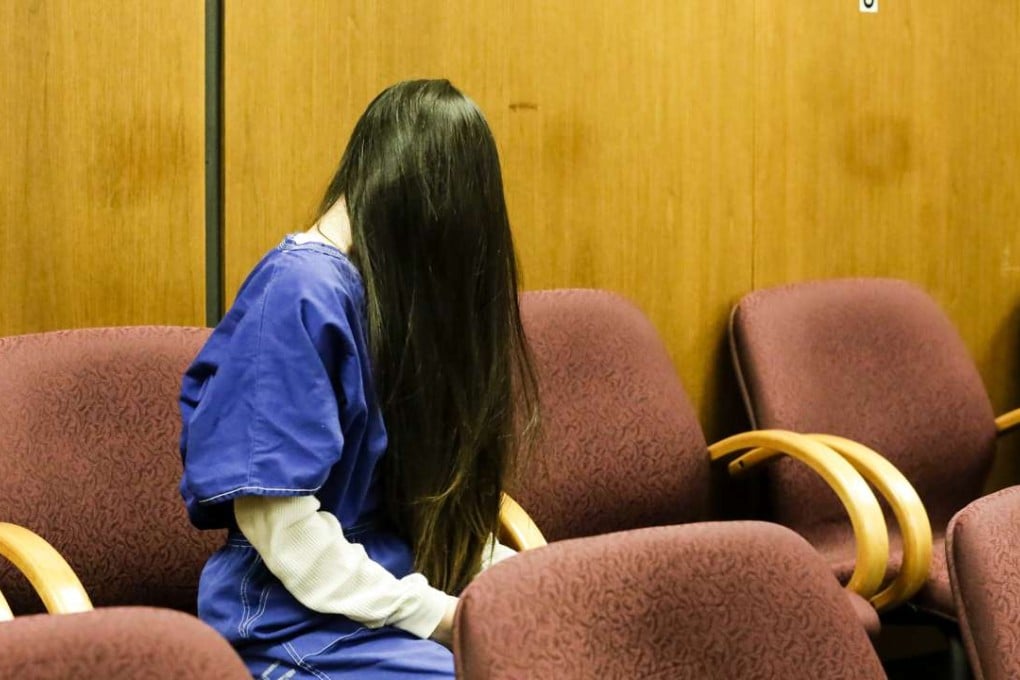 Yuhan Yang waits after her sentencing on February 17 at Pomona Superior Court in California, in an horrific case of bullying. Four Chinese students have now been jailed over the same attack. Photo: Tribune News Service
