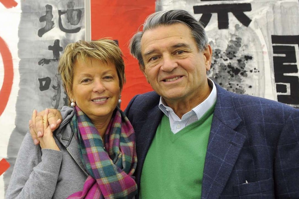 Guy Ullens and his wife Myriam. Photo: AFP