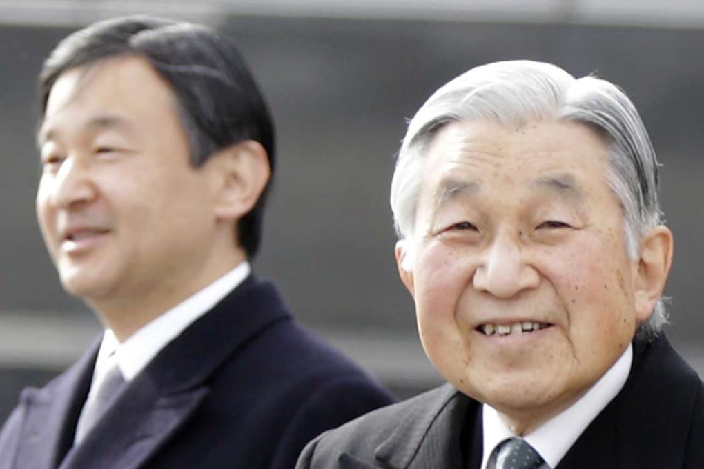 Japan's Emperor Akihito (right) and Crown Prince Naruhito (left). Photo: AP