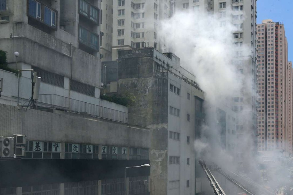 The Ngau Tau Kok industrial blaze. Photo: Felix Wong