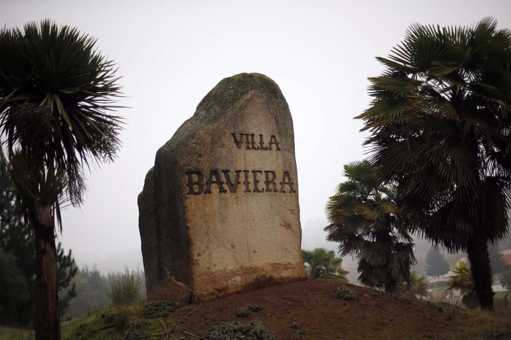 A stone marker in Villa Baviera, formerly known as Colonia Dignidad, in Chile. Photo: EPA