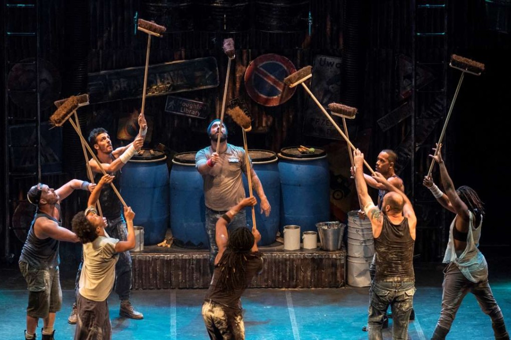 A scene from the Stomp show.